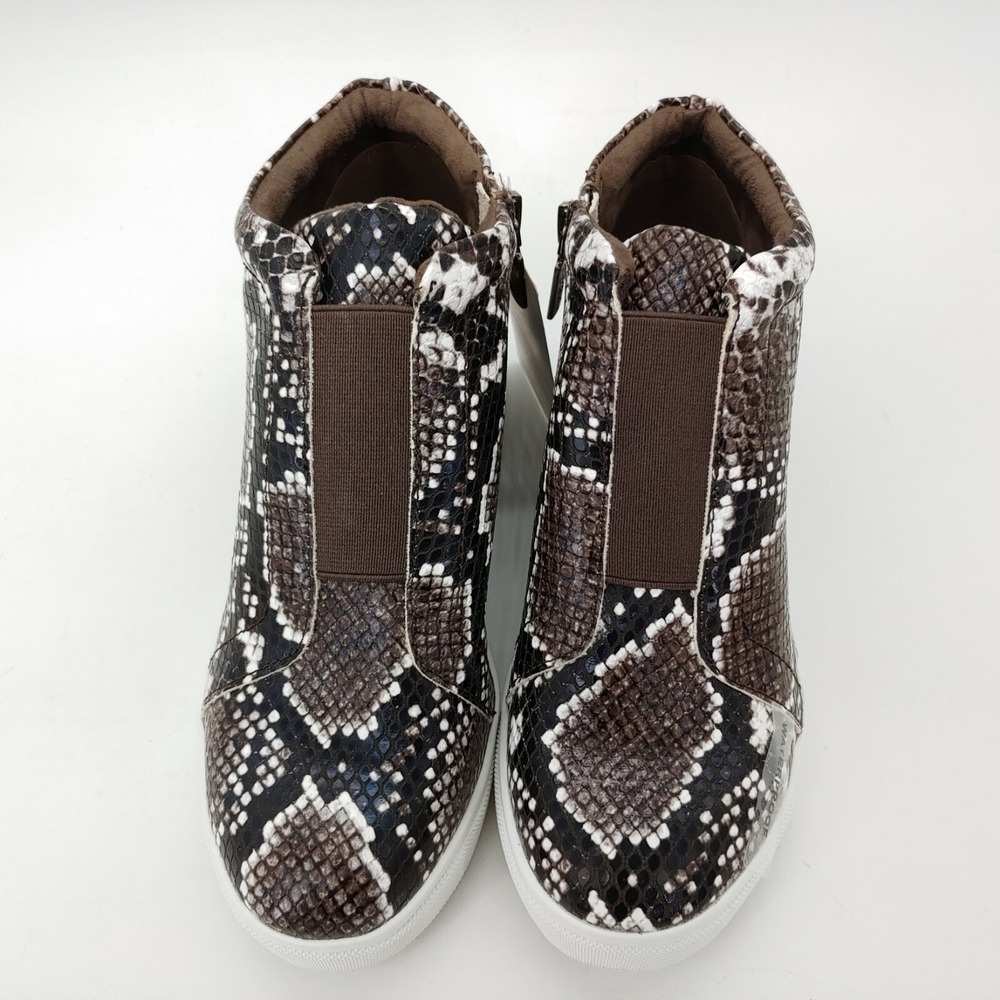 Aqua College Shoes Womens Glady‎ Waterproof Leather Snakeskin Sneaker 6.5 New